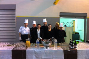 equipe de la lucques traiteur à Béziers