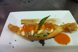 Noix de St Jacques et langouste